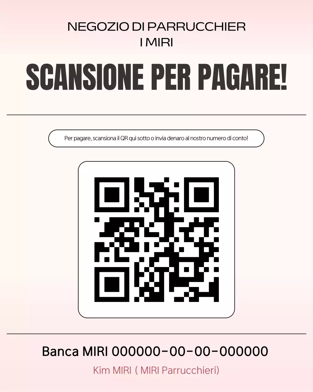 Guida ai pagamenti di Pink Simple Hair Shop