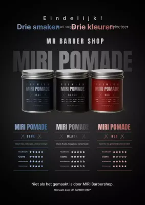 Promotie van een zwart modern kapselproduct