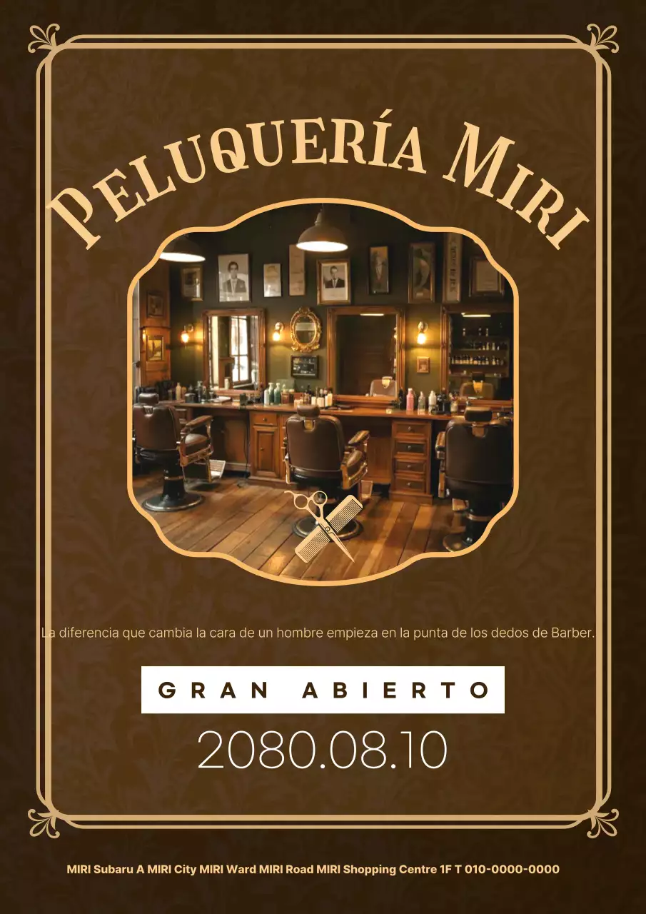 Evento de inauguración de la barbería Brown Vintage