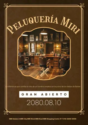 Evento de inauguración de la barbería Brown Vintage