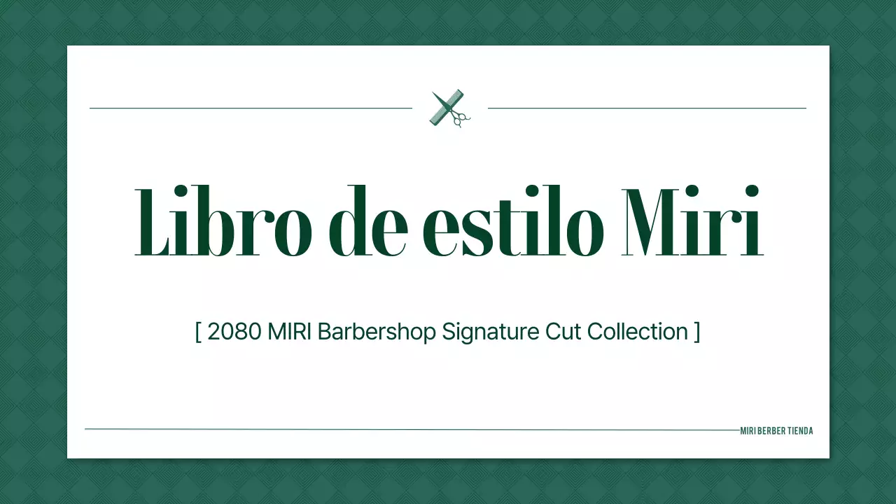 Guía de estilo de barbería sencilla y ecológica