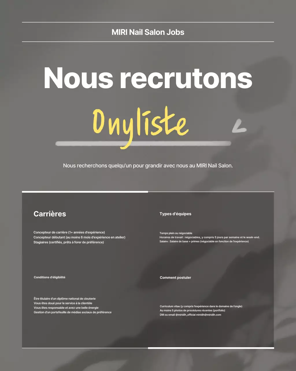 Recrutement Gray Modern Recruitment
