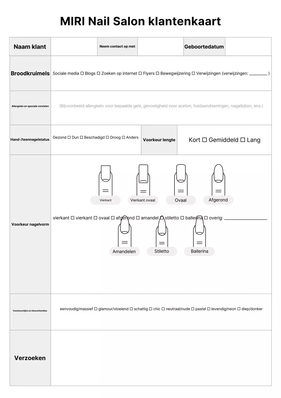 Grijze nette nagelverzorgingsartikelen
