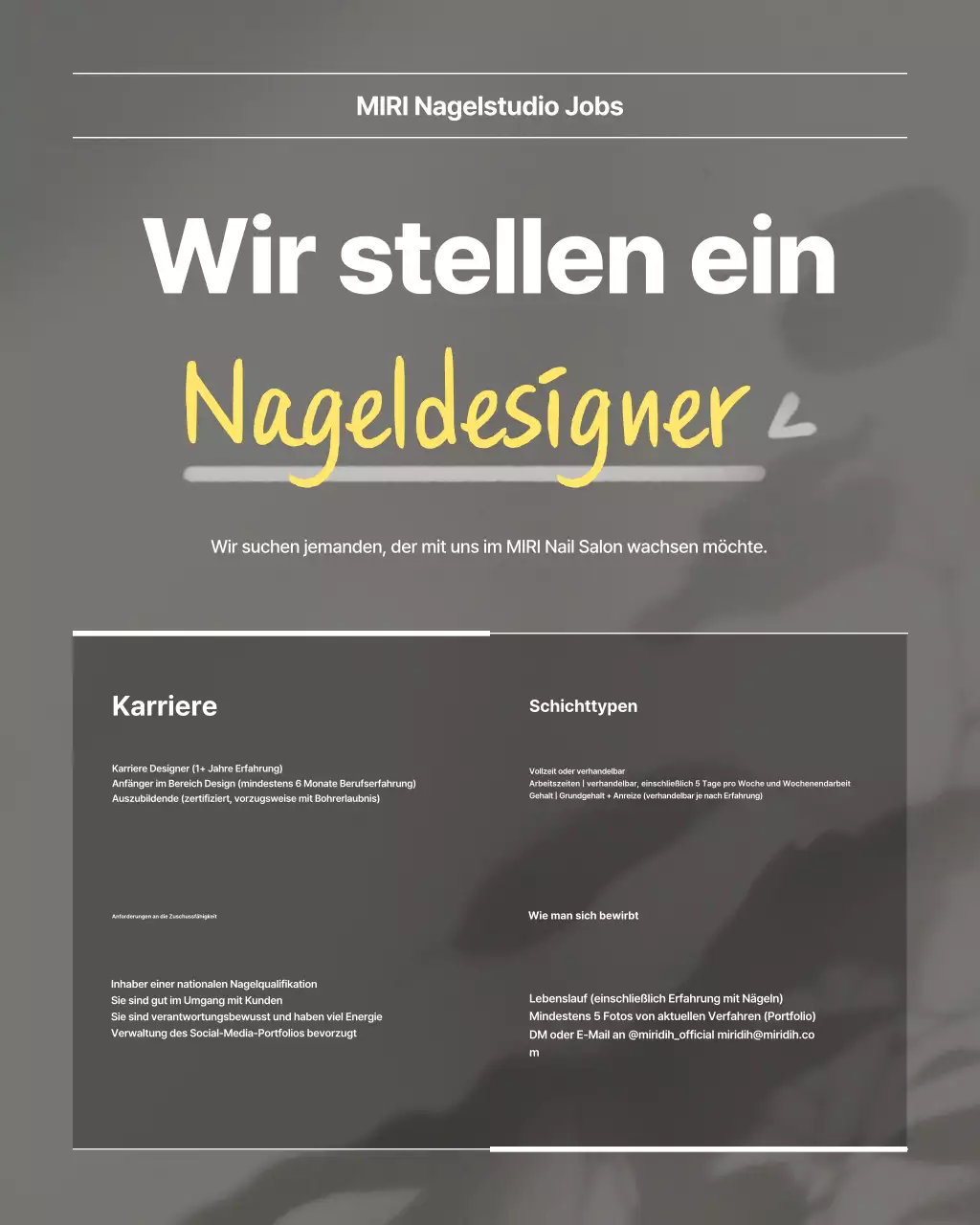 Gray Modern Recruitment Rekrutierung