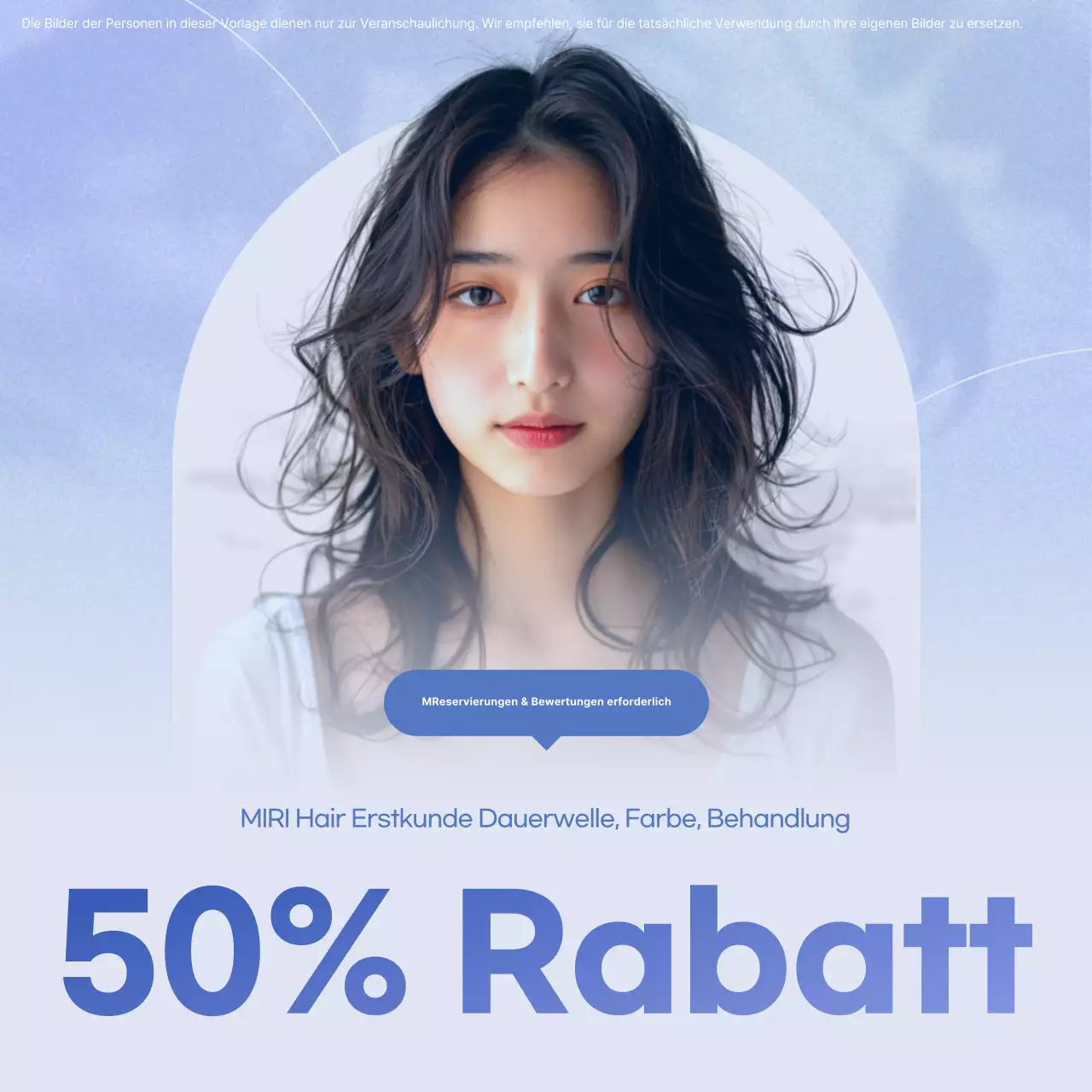 Sky Blue Modern Beauty Salon Rabatt