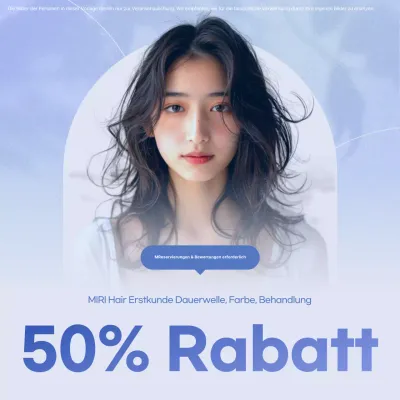 Sky Blue Modern Beauty Salon Rabatt