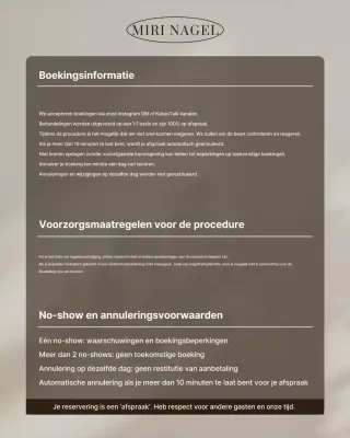 Beige Clean Nail Shop Gids