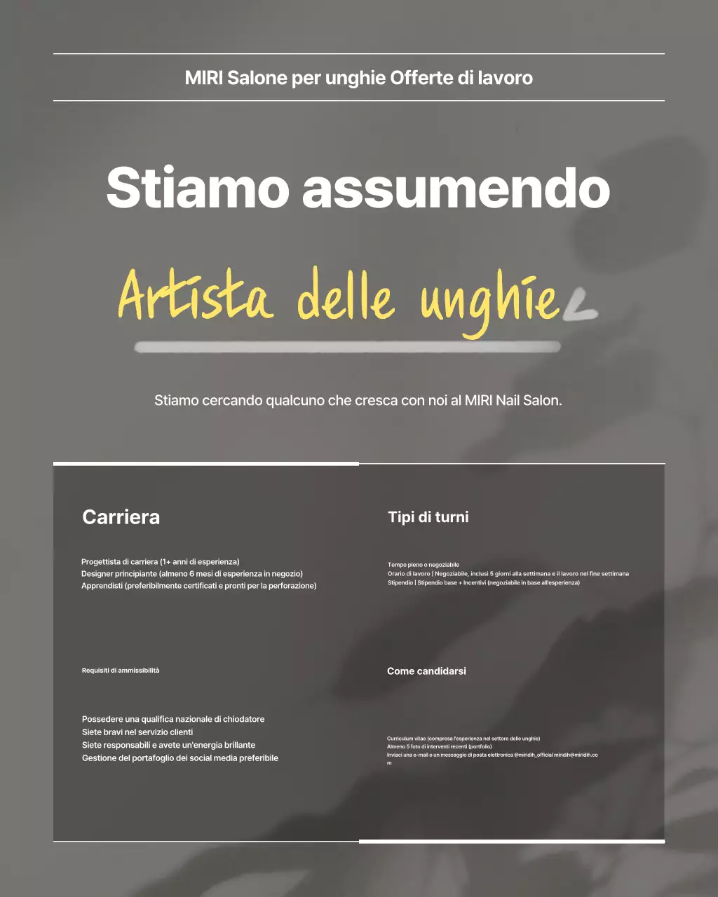 Reclutamento moderno grigio Reclutamento