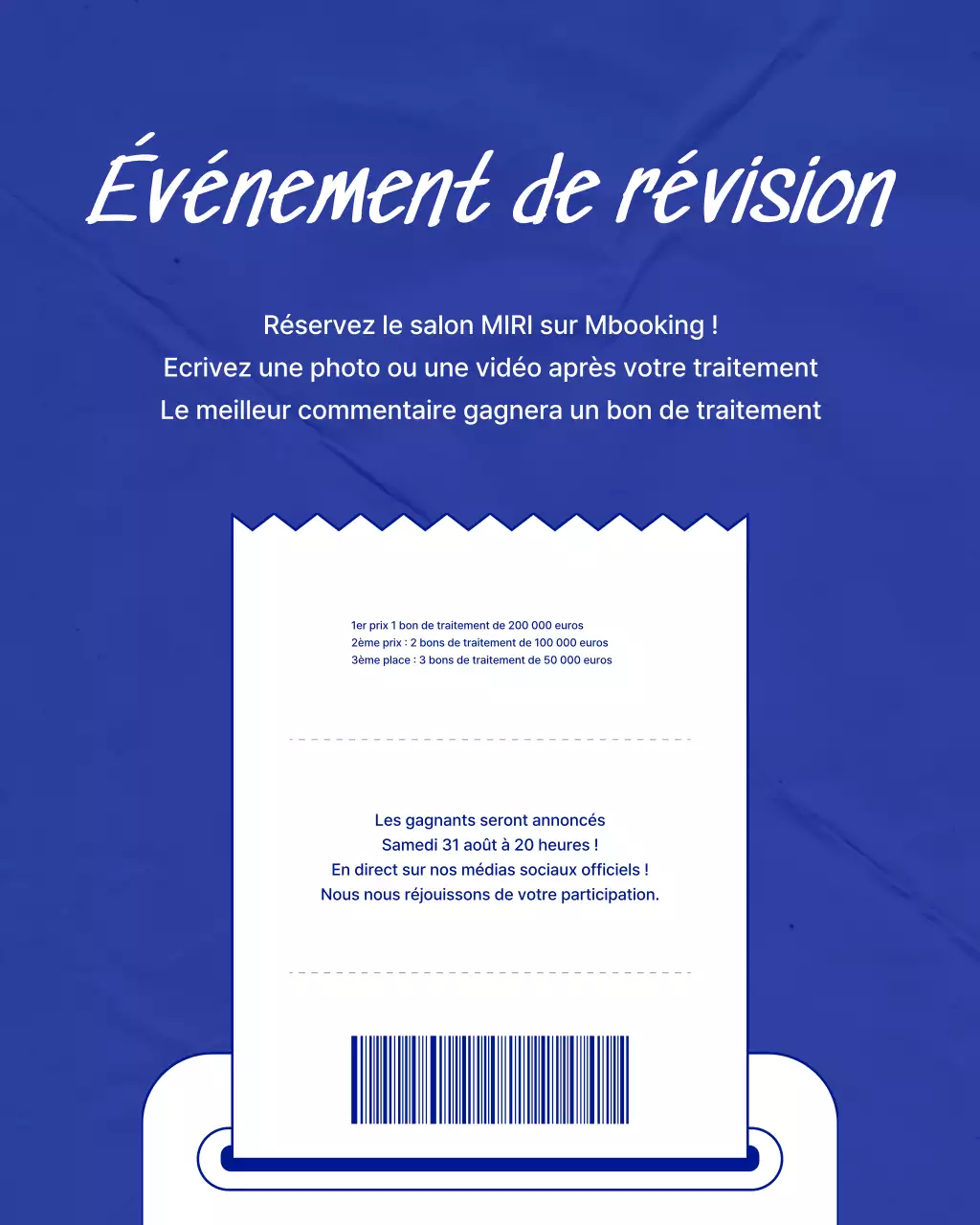 Un simple post de puzzle Instagram sur un salon de beauté bleu et bleu ciel.