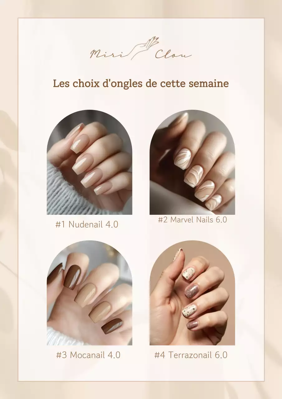 Promotion Nail Art Beige Sophistiqué