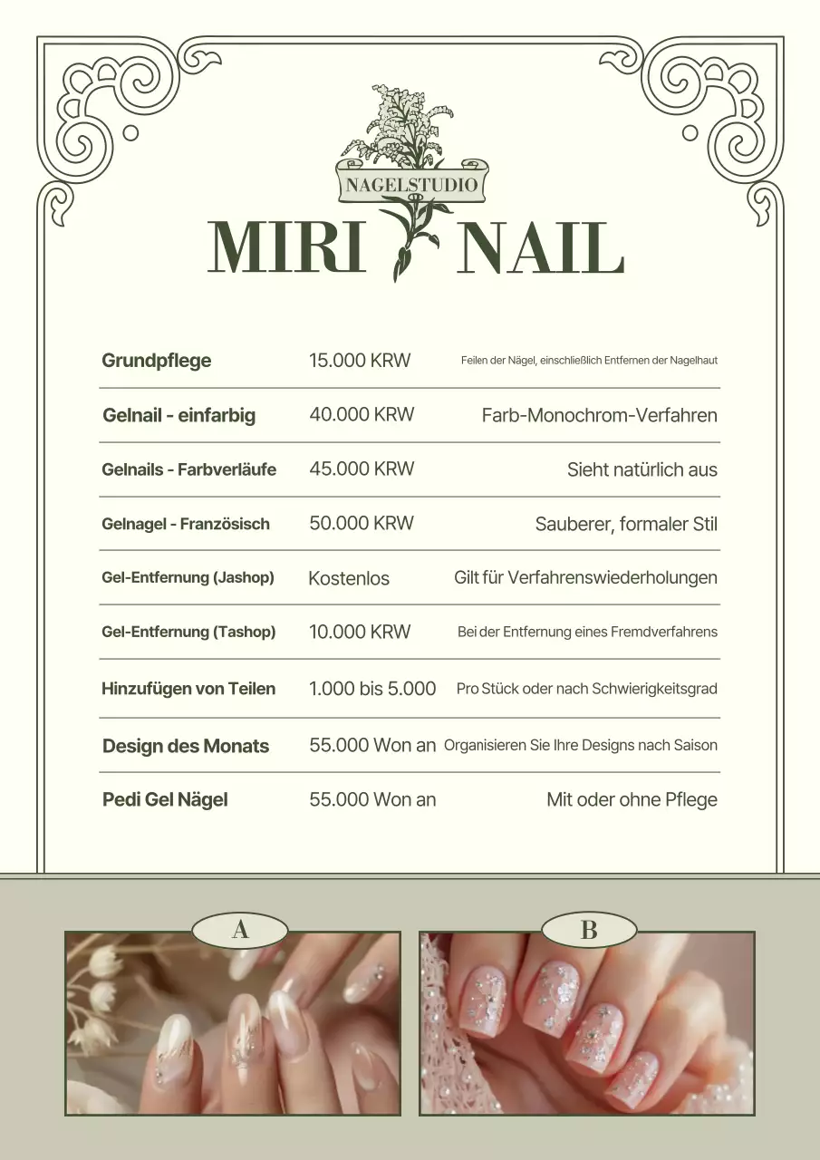 Khaki Vintage Beauty Anzeige