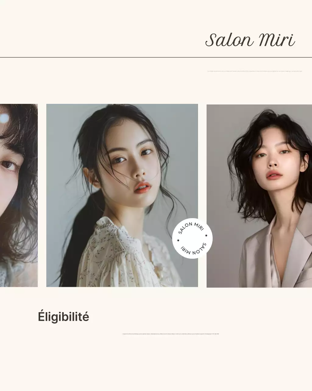 Promotion du salon de beauté Gray Modern