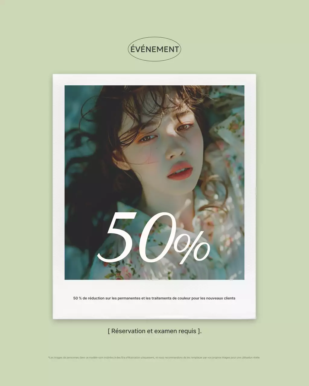 Promotion du salon de beauté Gray Modern