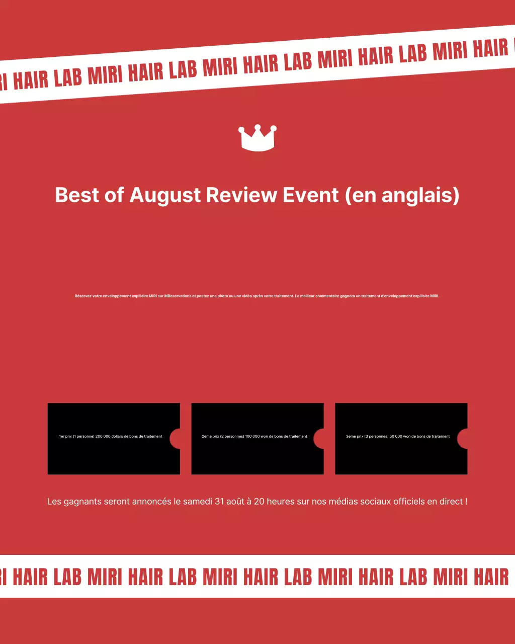 Un puzzle Instagram moderne sur un salon de coiffure noir et rose vif.