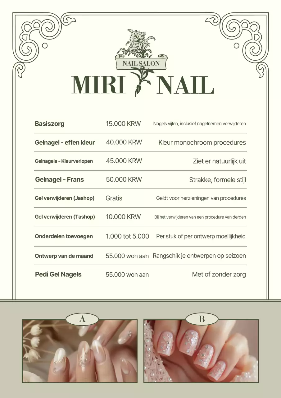 Khaki Vintage Beauty Advertentie