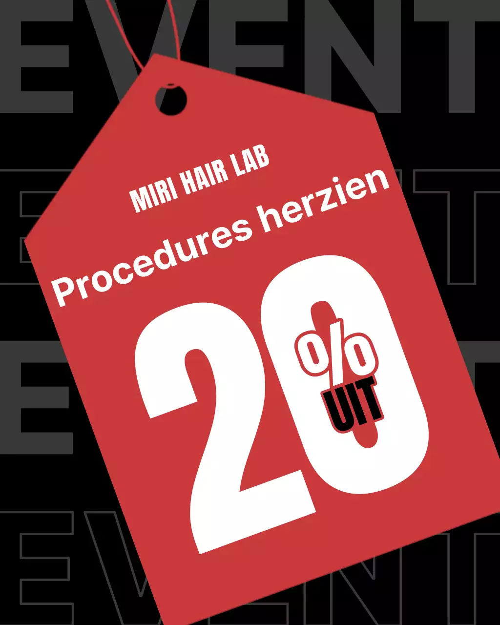 Een Instagram-puzzelpost over een moderne, zwarte en felroze kapsalon.