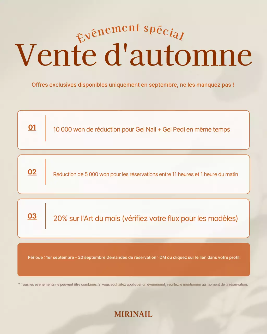 Guide de promotion simple beige