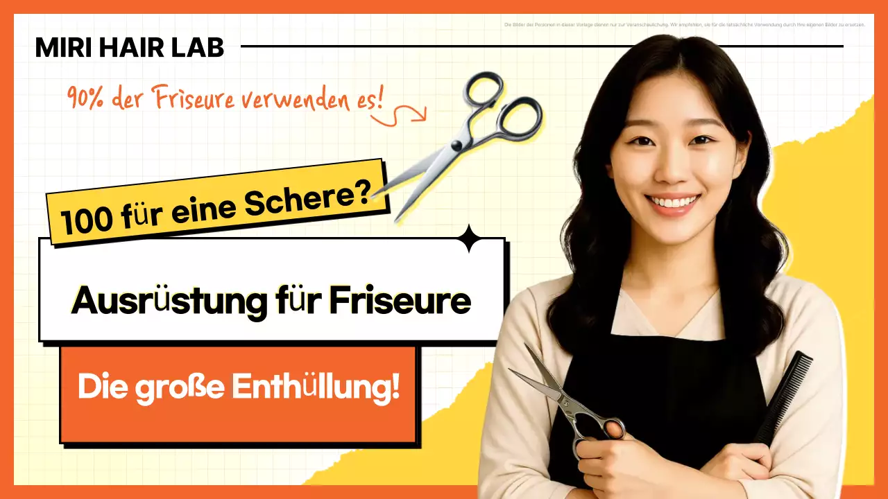 Werbung für den Friseursalon „Orange Clean“