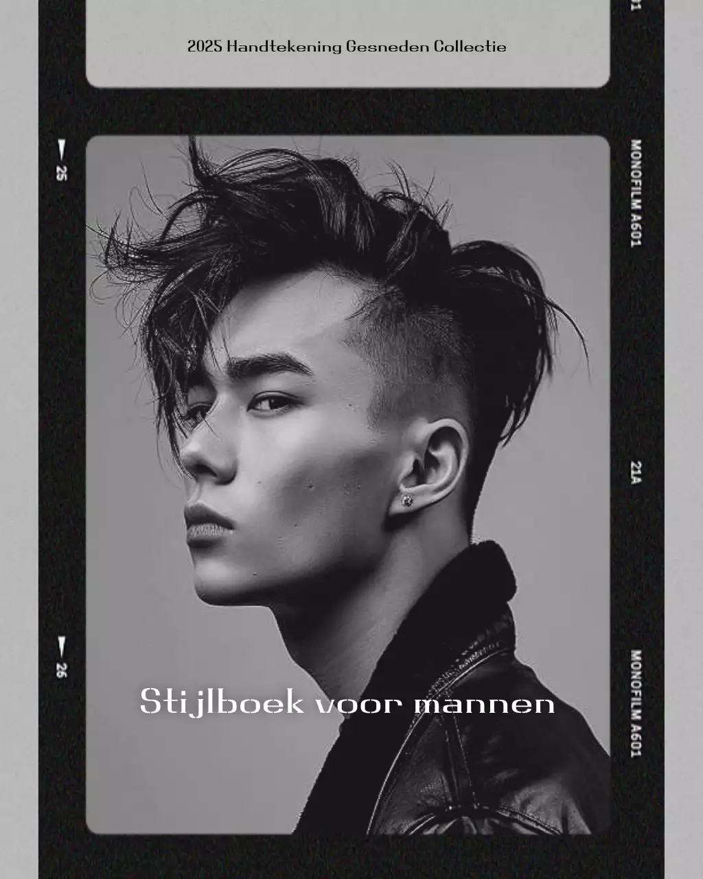 Promotie van een moderne schoonheidssalon in zwart-wit