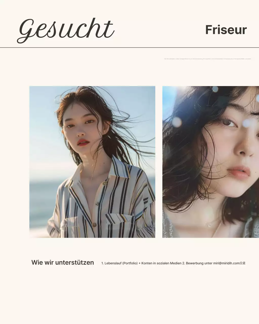 Graue moderne Schönheitssalon-Werbung