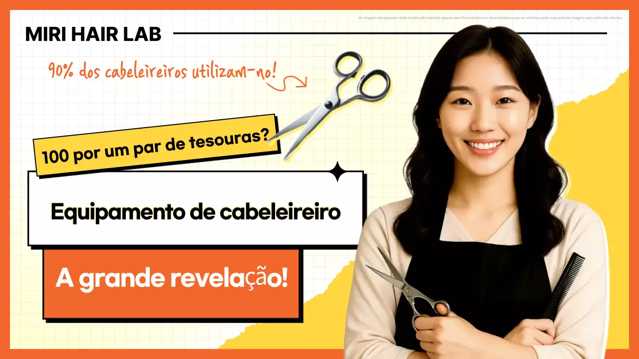 Anúncio do Salão de Cabeleireiro Orange Clean