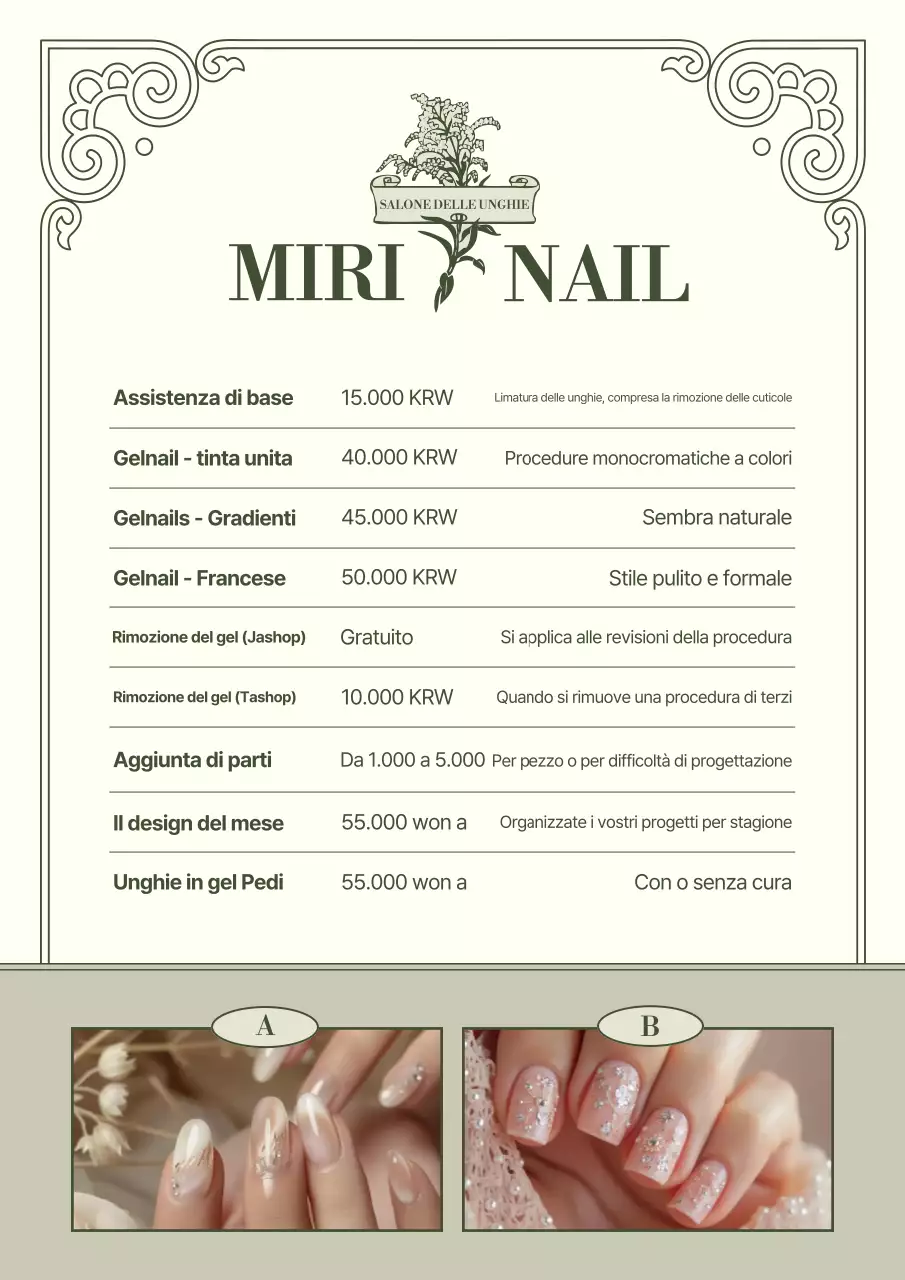 Pubblicità di bellezza vintage color cachi