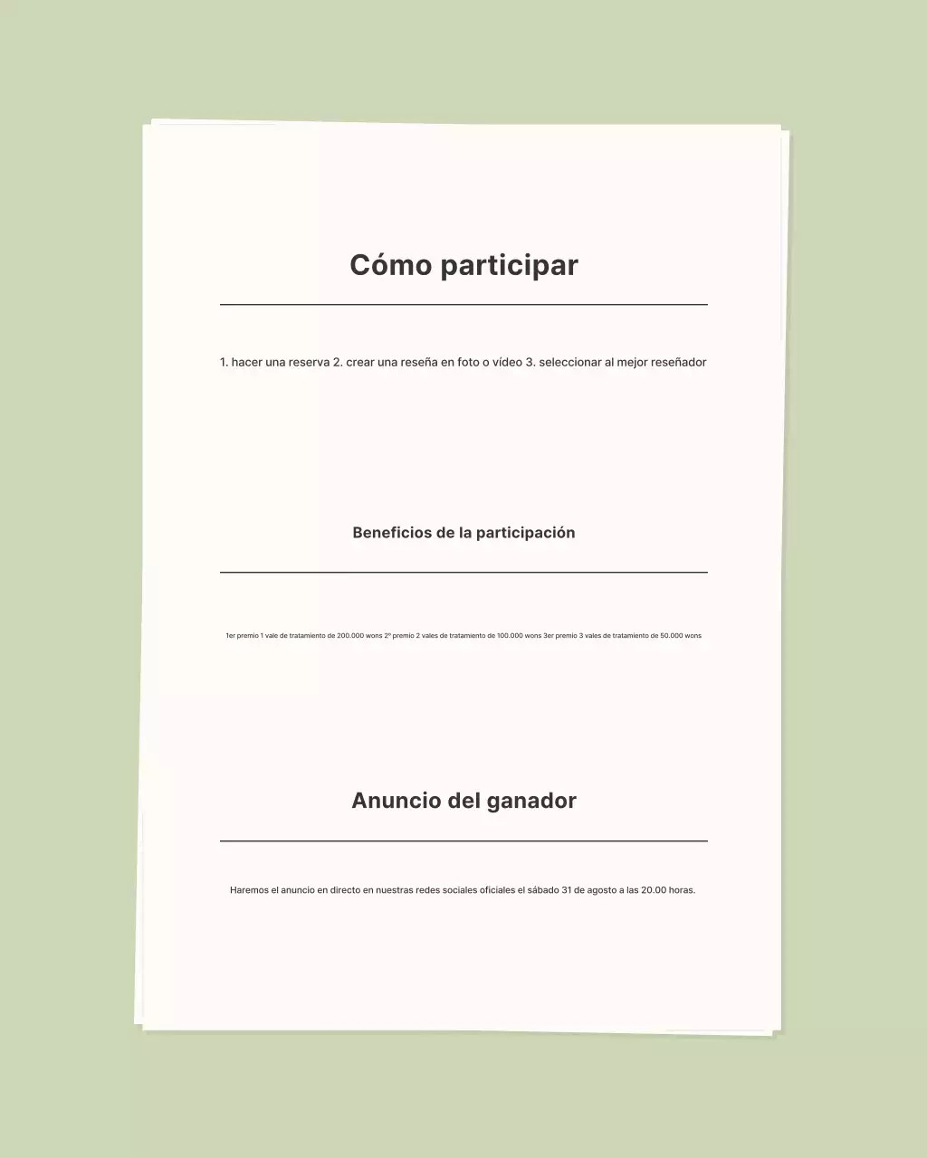 Promoción de salón de belleza moderno gris