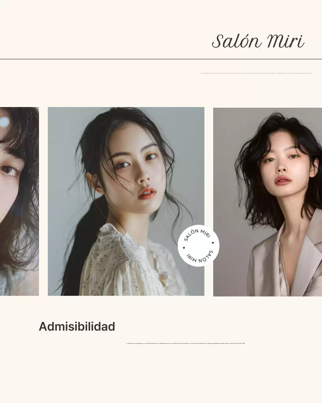 Promoción de salón de belleza moderno gris