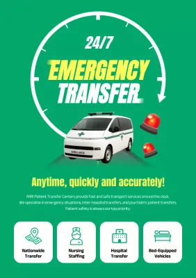 green modern emergency promotion