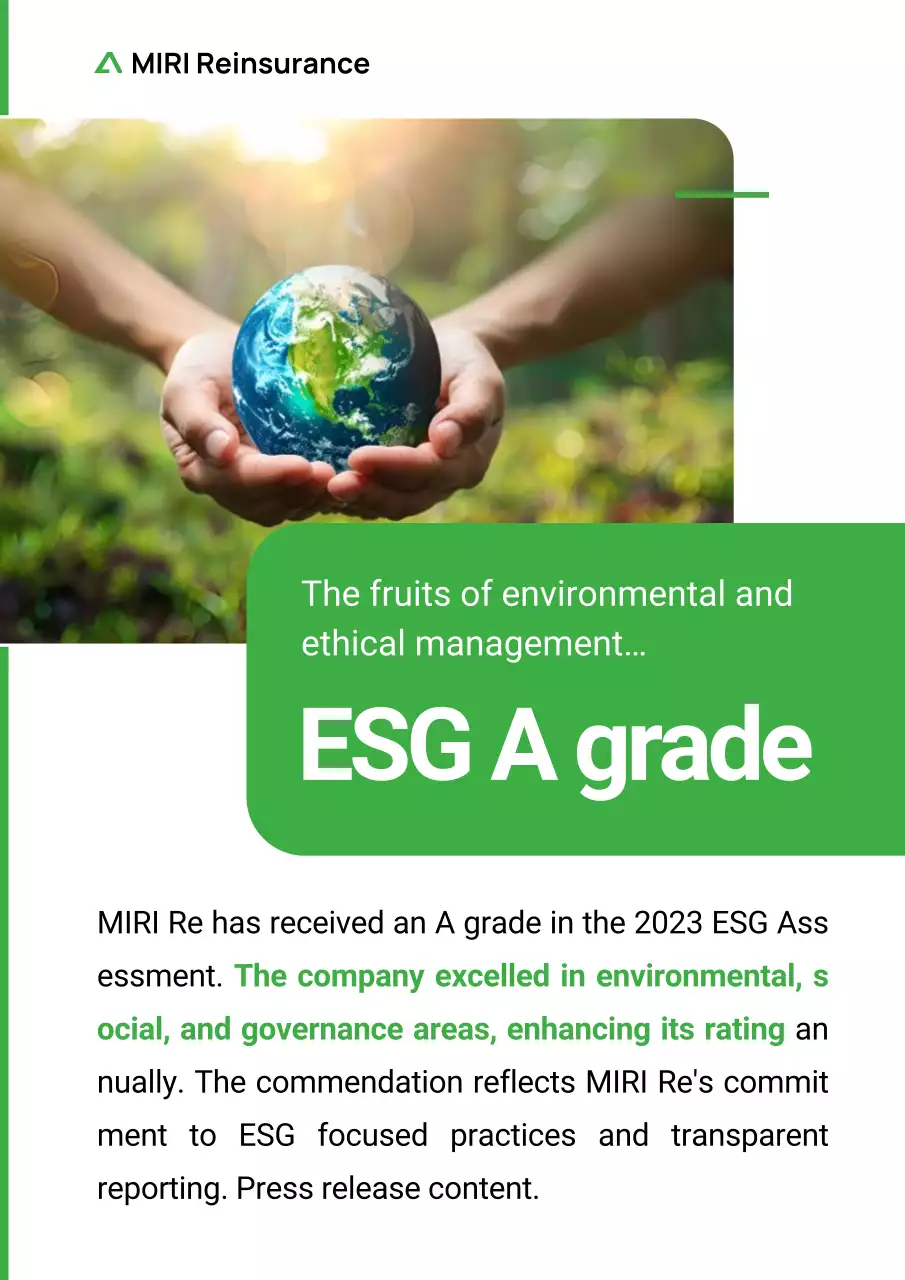 pengumuman ESG modern hijau