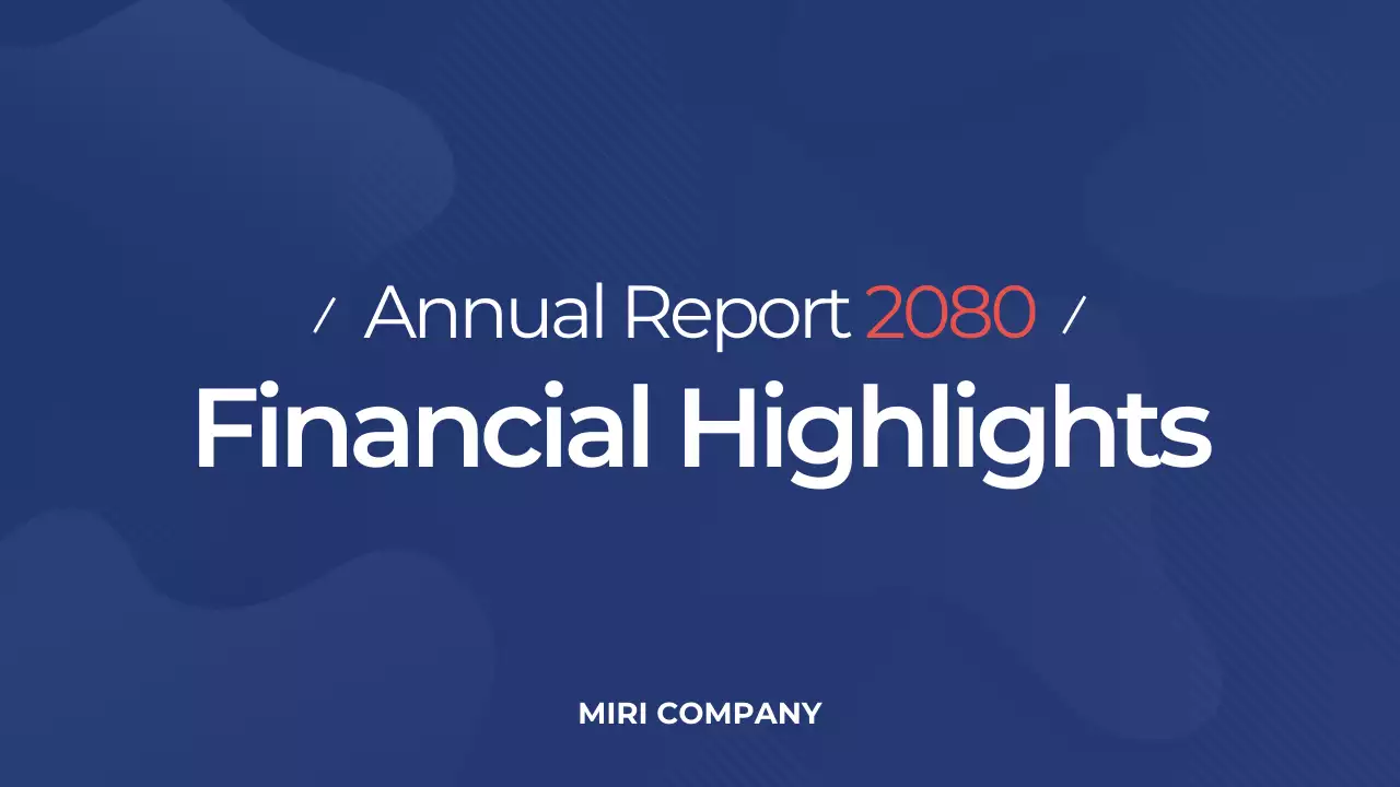 laporan keuangan modern biru