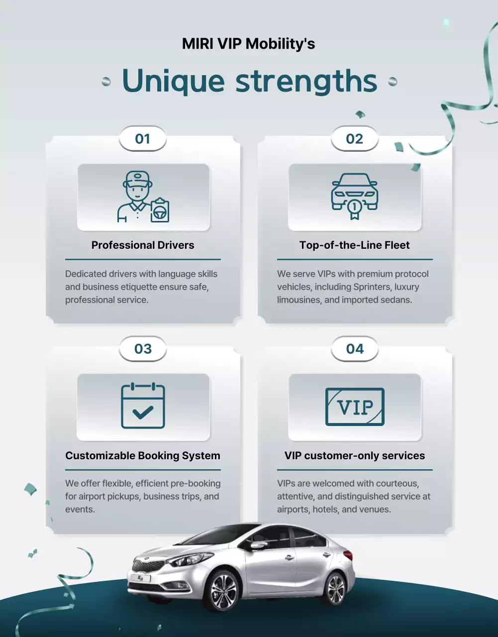 white modern mobility advertisement