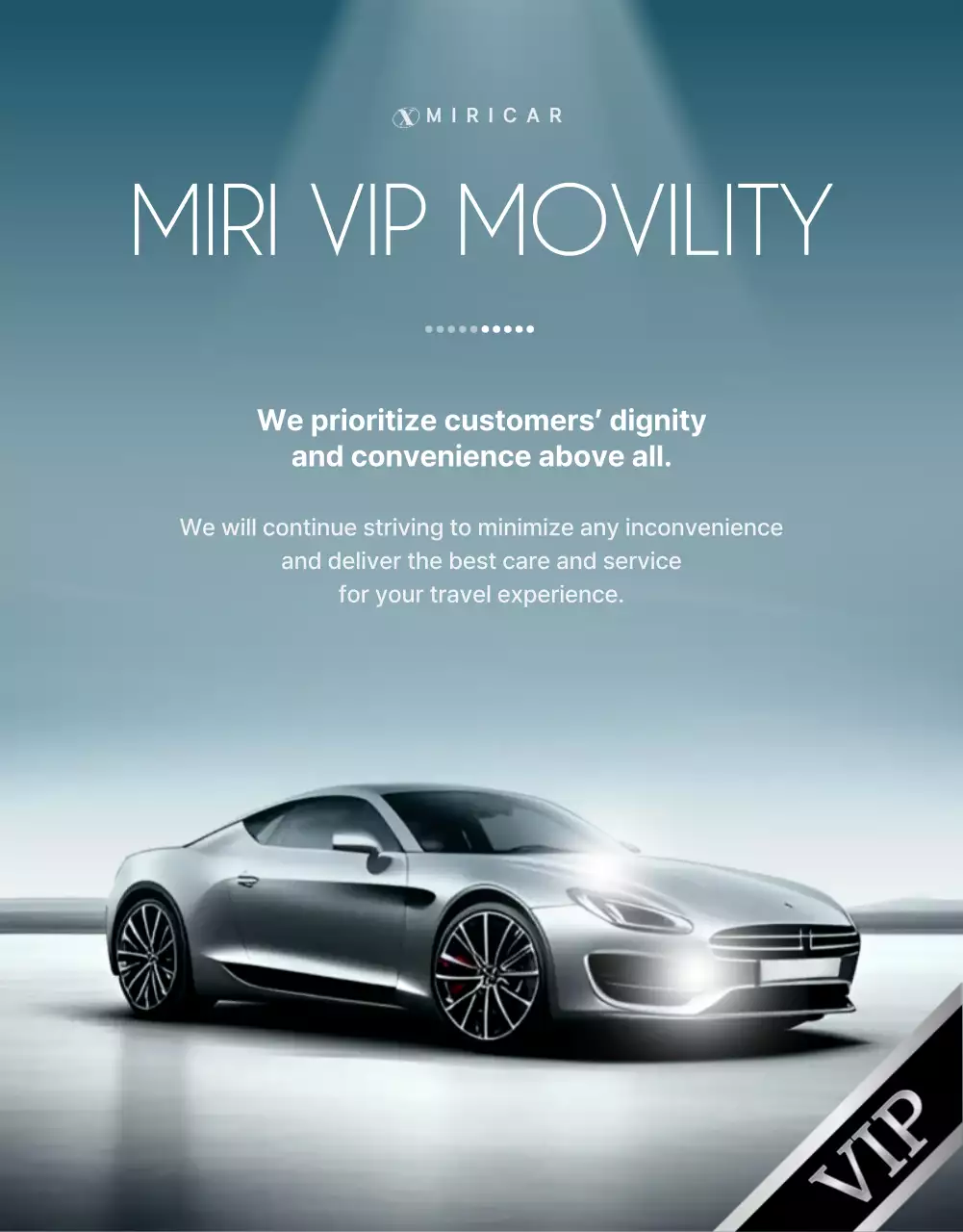 white modern mobility advertisement