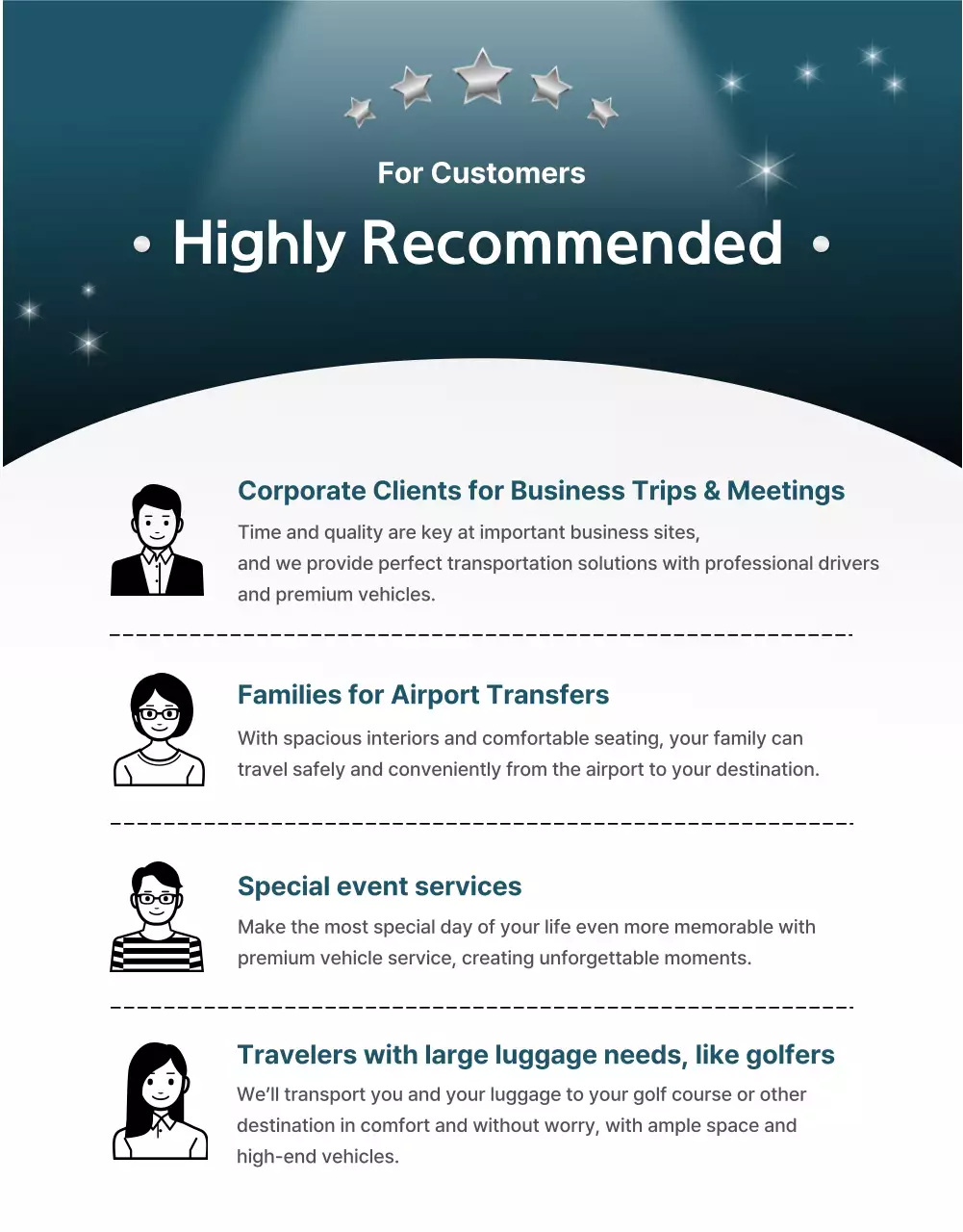 white modern mobility advertisement