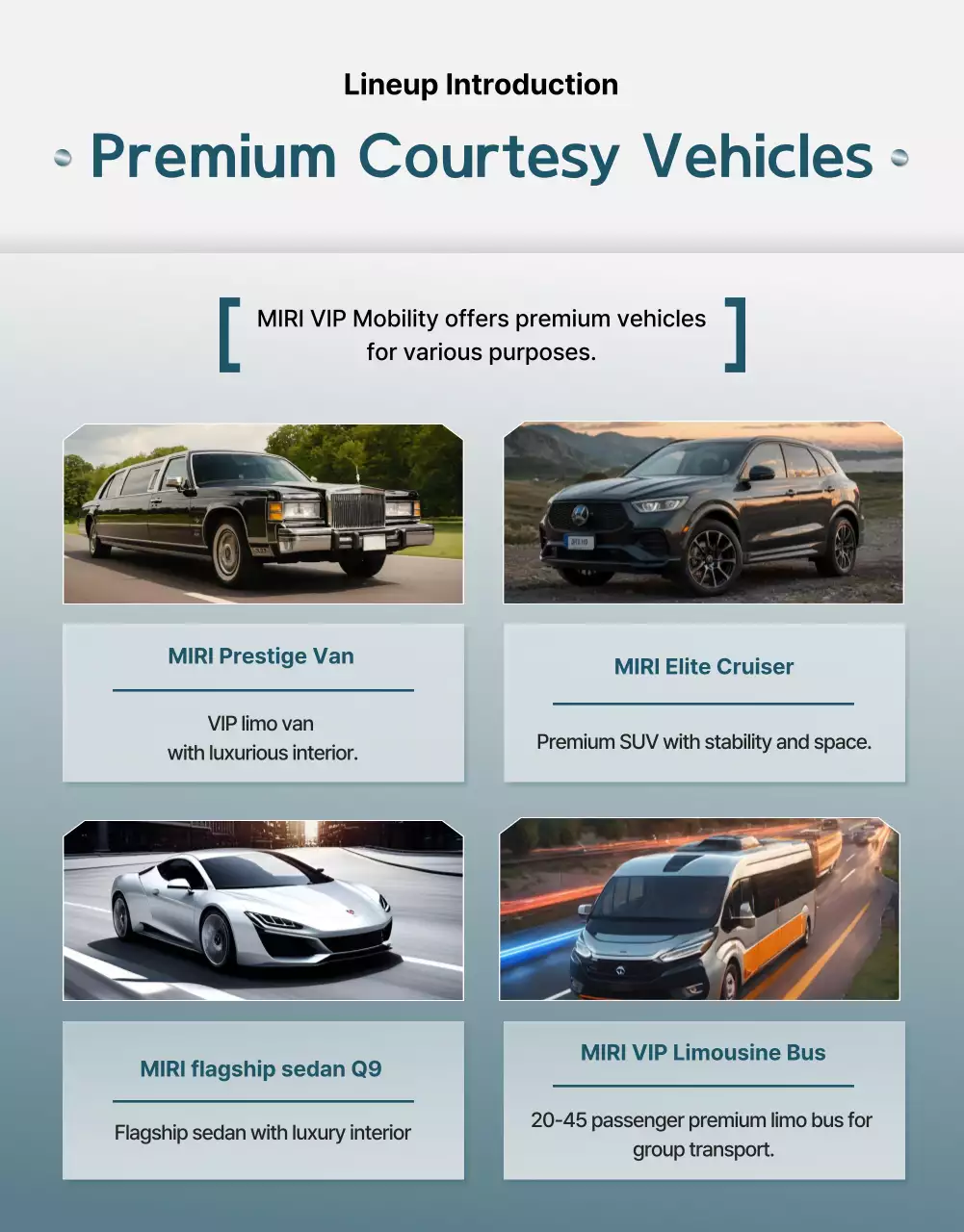 white modern mobility advertisement