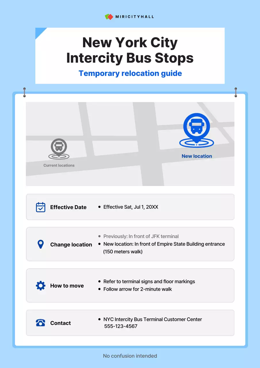 blue modern transportation guide