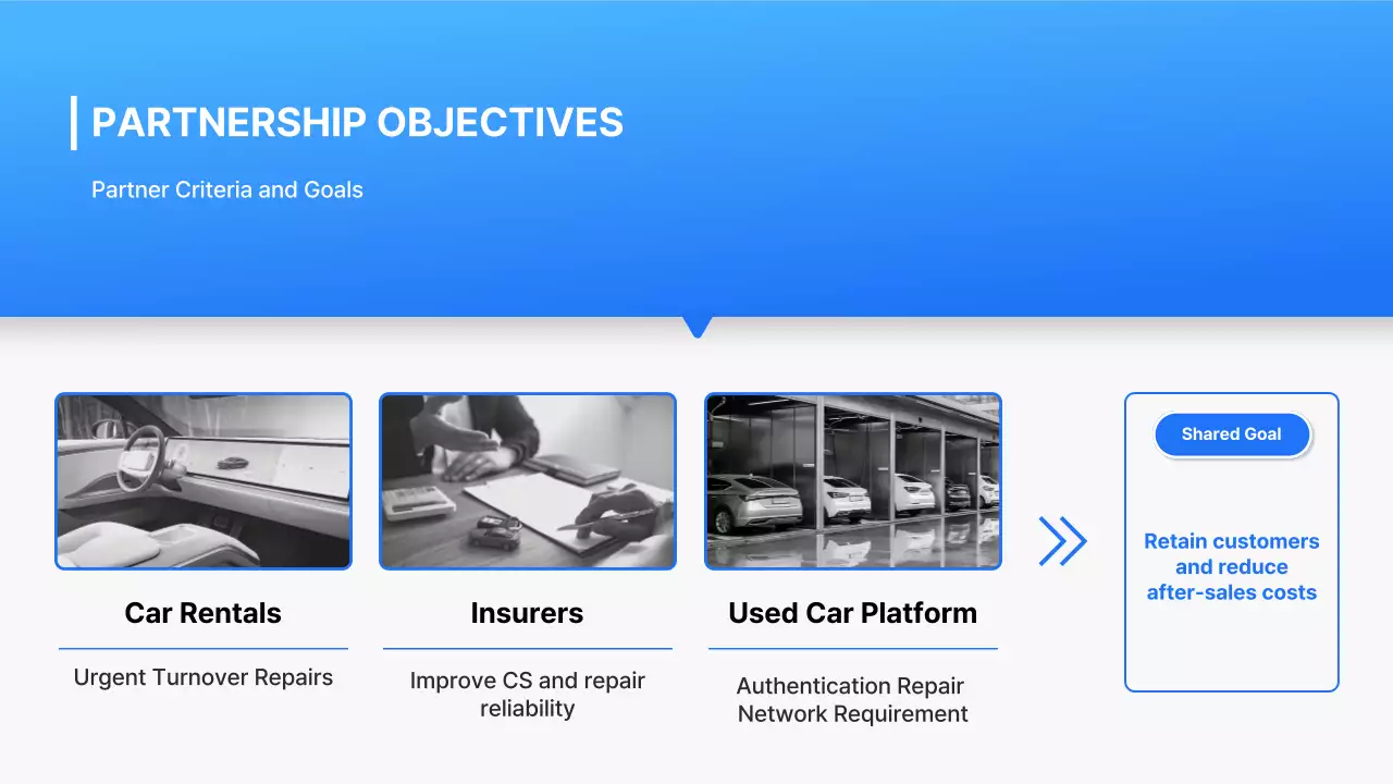 블루 모던 카 서비스 프로모션