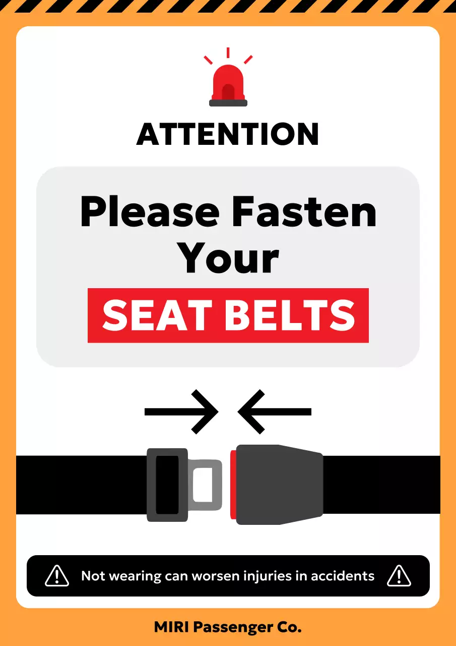 orange bold safety announcement