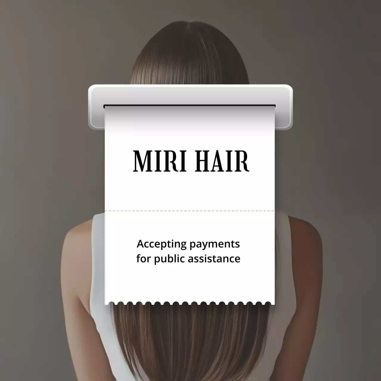 iklan rambut modern berwarna coklat