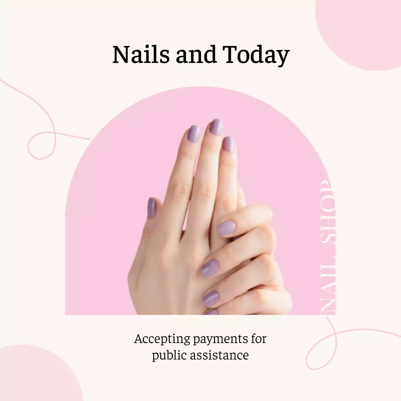 핑크 엘레강트 네일 프로모션