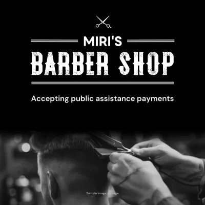 black classic barber promotion