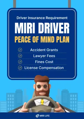 blue modern insurance promotion