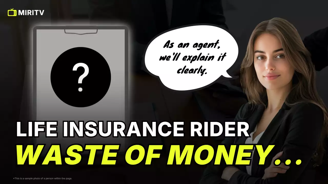 iklan asuransi modern berwarna hitam