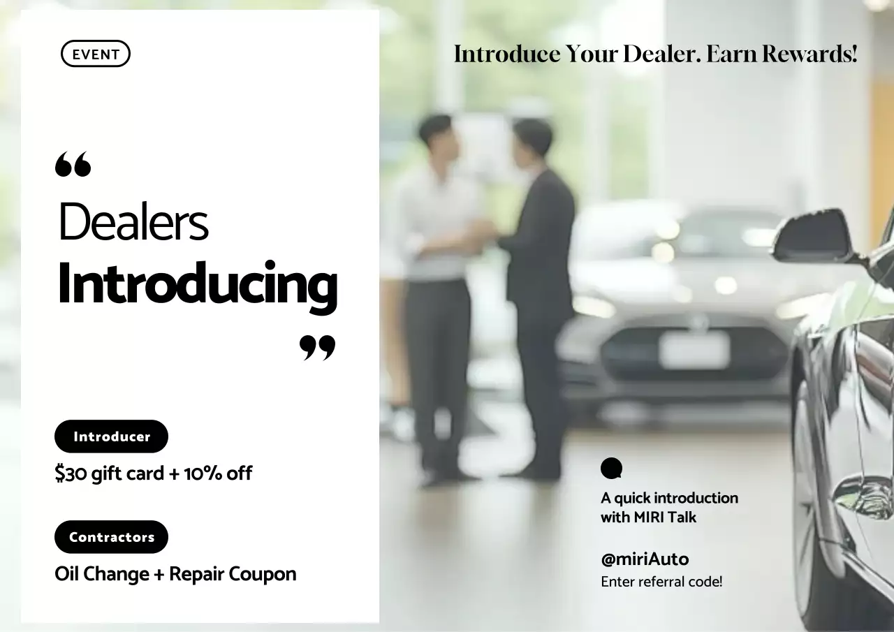 grey modern dealership promotion