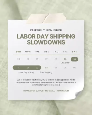 Sage Minimalist Shipping Notice Instagram Post