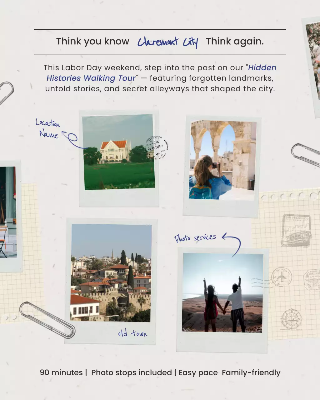 Beige Aesthetic City Storybook Instagram Post