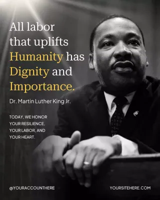 Labor Day Motivation Quote Instagram Post