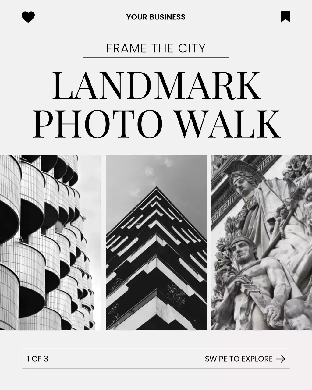 Photography Tour Promotion in Classic Simple Style for Instagram Post