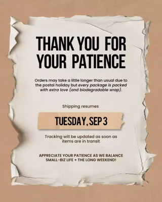 Beige Rustic Shipping Announcement Instagram Post