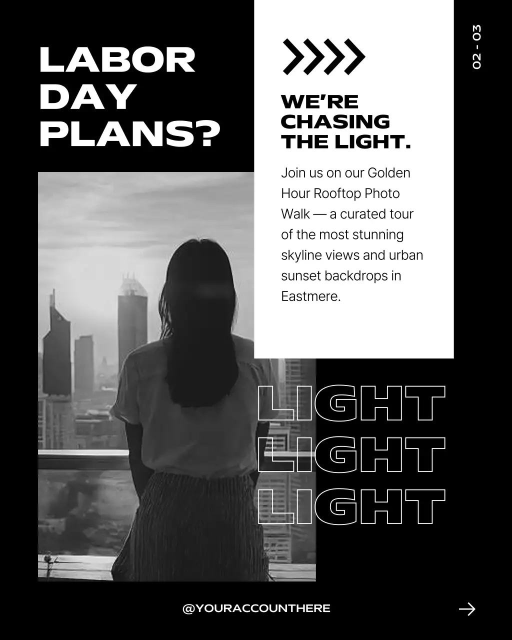 Photography Tour Promotion in Urban Stylish Concept for Instagram Post